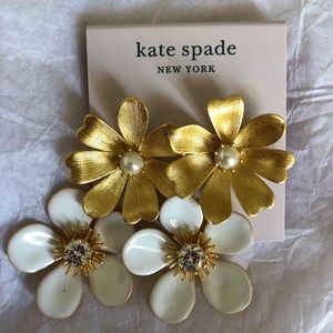 Brand New Kate Spade Garden Party Double Drop Earrings